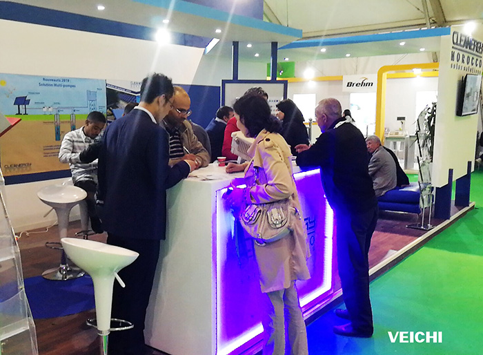 VEICHI team communicates with customers