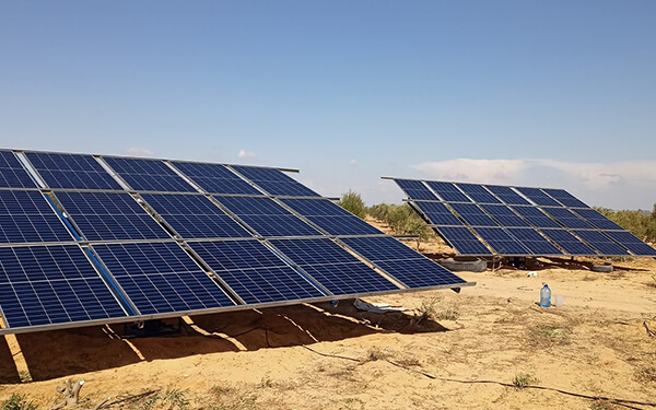 Falownik solarnej pompy wodnej o mocy 18 kW w Fajum w Egipcie