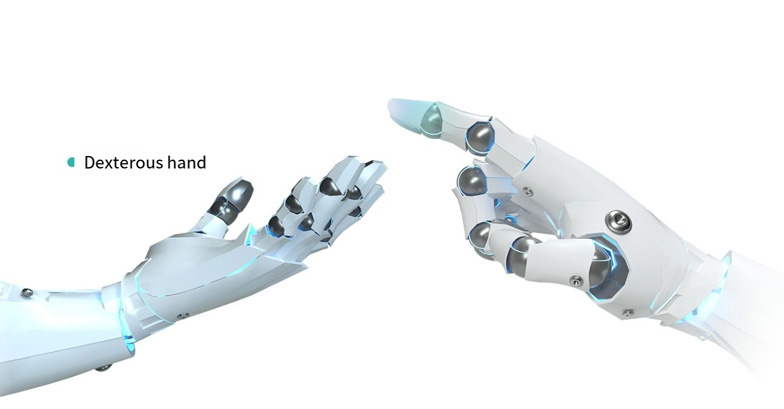 symulacja stawów palców humanoidalnego robota